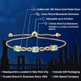 thumbnail image 2 of Gem Stone King 18K Yellow Gold Plated Silver Bracelet for Women Prasiolite Moissanite (2.27 Cttw), 2 of 5
