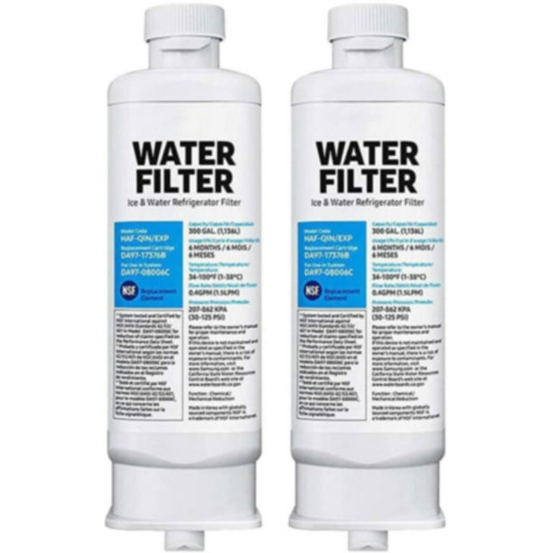 DA9717376B HAFQIN Refrigerator Water Filter DA9708006C refrigerator filter 2 Pack