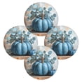 thumbnail image 5 of WOBOGO Blue Pumpkin Round Placemats Set of 6 Heat Resistant Washable Kitchen Table Decorations 15.4in, 5 of 7