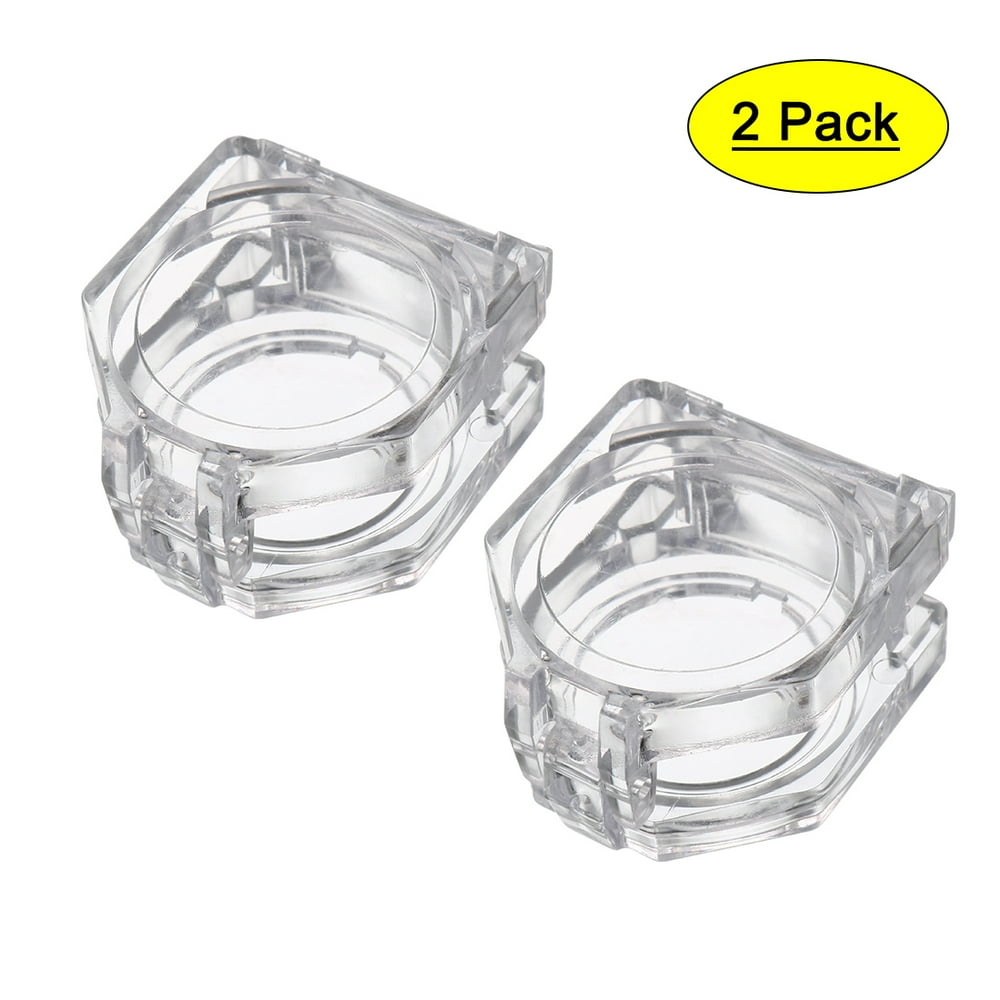2pcs Clear Plastic Switch Cover Protector for 22mm Diameter Push Button