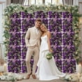 thumbnail image 6 of SLYNSHome 1Pcs Artificial Flower Wall Panels Wedding Decorations,Purple 14x14 inch 3D Silk Floral Backdrop for Wedding Party Indoor Outdoor Decor, 6 of 7