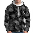 thumbnail image 2 of Lilgiuy Men Casual Fashion Hallowmas Hooded Sweatshirts Round Neck Print Pullover Long Sleeve Tops Sweatshirt for School College Library, 2 of 5