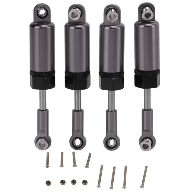 4 unids/set amortiguador ajustable de Metal para MN 1/16 Control remoto modelo de coche piezas de mejora Color titanio