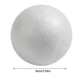 thumbnail image 6 of 1Pcs 6cm/7cm/8cm/9cm/10cm/12cm White Modelling Craft Polystyrene Styrofoams Round Foam Balls For Christmas Wedding Party Decor, 6 of 6