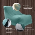 thumbnail image 5 of Jaxx Ponce Outdoor Bean Bag Chair - Weather Resistant Patio and Poolside Lounge Seating, Lime Green, 5 of 8