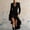 Dresses-261Black, variant on Dresses for Women Long Sleeve Deep V-Neck Ruffle Asymmetrical Hem Gothic Dress High Low Maxi Dress Victorian Masquerade Holiday Dinner Dress Green L