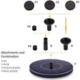thumbnail image 3 of Lelestar Birdbath Solar Fountain Pump 15W Circle Garden Solar Powered Water Pump Floating Fountain Pump for Birdbaths&Ponds Solar Powered Water Founta_Perfect Gift, 3 of 5