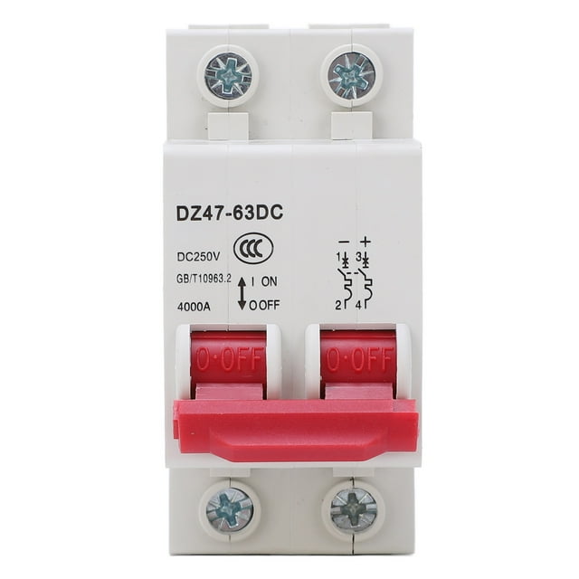 Circuit Breaker Switch,Circuit Breaker 2P Photovoltaic Home Circuit Breaker Electrical Circuit Breaker Luxury Finish