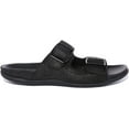 thumbnail image 2 of Strive Largo Women's Leather Sandal With Two Adjustable Buckle Straps In Black Size 7.5/8, 2 of 6
