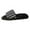 Black, variant on Leozcaa Open Toe House Slippers for Women Men Soft Cotton Indoor Shoes Memory Foam Slip On bedroom Slippers