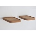 thumbnail image 4 of anaan Raft Floating Shelf Wood Round Wall Mounted Showcase Wall Shelf Hanging Planter Storage Wooden Shelf for Plants Photo Candle Invisible Wall Decoration Design Set of 2 (Square 7.09 inch), 4 of 7