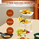 thumbnail image 5 of Herramientas y mejoras para el hogar Frutero para encimera de cocina Frutero acrílico de 3 niveles con cuencos para servir y soporte de metal Cuencos para servir escalonados para almacenar frutas y ve, 5 of 7