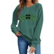 thumbnail image 4 of Tops de Cuello Redondo para las Mujeres Día de San Patricio Impreso Suéter de Manga Larga Invierno Suéter Casual, 4 of 6