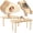Cloud, variant on Small Animal Wooden Play Toy Castle with Platform, Tunnel, Ladder and Accessories