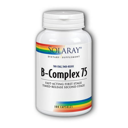 - Solaray B-Complex 75 100 Capsules