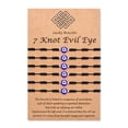 thumbnail image 1 of Evil Eye 7 Knot Lucky Bracelets Adjustable Red String Amulet for Women Men girls & Boys （6 Pcs Bracelet）, 1 of 7