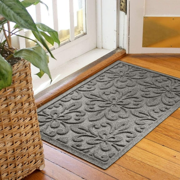 Waterhog Door Mat - 2' x 3' Medium Grey, and Decorative Floor Covering for Indoor/Outdoor Use
