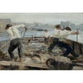 thumbnail image 3 of Ludwik de Laveaux 24x18 Black Modern Framed Museum Art Print Titled - Sand-Diggers (1888-1892), 3 of 5