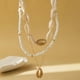 thumbnail image 4 of Shell Necklace Beach Jewelry for Women Sea Shell Necklace Layered Gold Shell Charm Necklaces Summer Outfits fwomen Beach Fashion 2025, 4 of 5