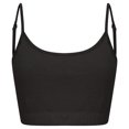 thumbnail image 1 of Skinni Fit - Top Crop Fashion de Sostenible para Mujer (Negro), 1 of 2