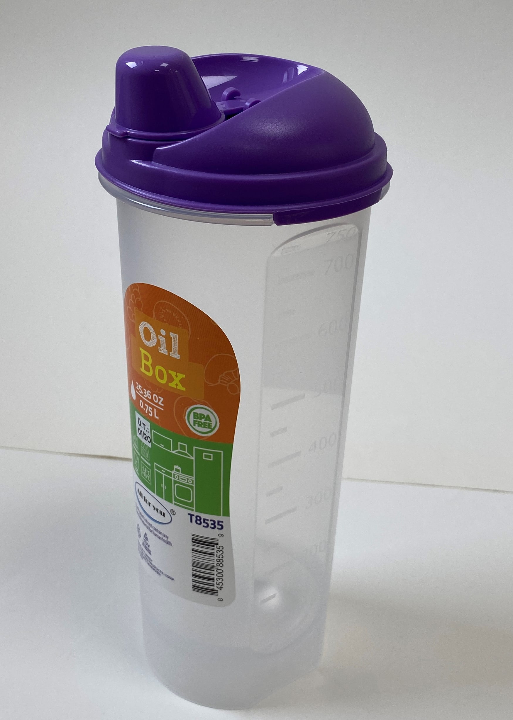 All For You plastic Oil and Vinegar Bottle Large Olive Oil Dispenser