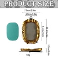 thumbnail image 3 of Gold Carved Photo Frame – Resin Bow Hanging Wall Frame with Stand 6 Shapes To Choose Versatile Tabletop & Wall Decor(B), 3 of 5
