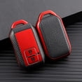 thumbnail image 3 of Leather Texture 2 Button Key Fob Cover for Suzuki Swift 2022 2021 Sport Hybrid V, XL7 2021, ignis Hybrid 2020 2021 Accessories Keyless Key Case with Keychains, 3 of 7