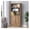 Brown, variant on SONGMY Grey Bookshelf, 75" Tall Bookcase, 6 Tier Adjustable Storage Shelves, Book Shelf with Anti-Tipping Device, Floor Standing Modern Display Rack for Living Room, Bedroom, Office