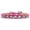 Pink, variant on Dog, Puppy and Pet Ice Cream Collar, "Crystal Silver Spikes"