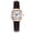 Brown Strap - White Dial, variant on Women's Analog Quartz Watch, 30mm Round Dial with Brown Faux Leather Strap, Casual Minimalist Wristwatch for Ladies