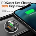 thumbnail image 4 of 100W Dual Ports Mini USB Car Charger Super Fast Charging Phone Charge Adapter Cigarette Socket Lighter 12-24V 100W and 100W, 4 of 6