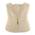 thumbnail image 4 of Xijirk Shapewear for Women,Womens High Waist Shapewear Zipper Bodysuit for Workout Seamless Compression Waist Trainer Corset Girdle for Fitness and Tummy Control,Beige,XS, 4 of 5