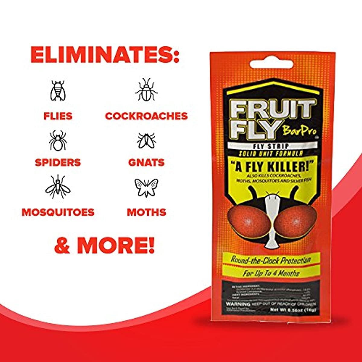 Fruit Fly BarPro 4 Month Protection Against Flies & Other Pests Clean & Odorless