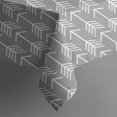 thumbnail image 5 of Gray Geometric Arrow Pattern Rectangle Tablecloth 60"x102",Waterproof Polyester Rectangle Table Cloth, Wipeable Spillproof Polyester Tablecloth for Dining, Camping, Indoor and Outdoor, 5 of 6