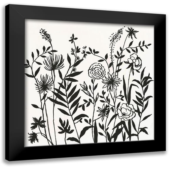 Jensen, Asia 12x12 Black Modern Framed Museum Art Print Titled - Joyful II