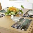thumbnail image 4 of Ambesonne Colorful Place Mats Set of 4, Eagle Thunder Clouds, Standard Size, Multicolor, 4 of 6