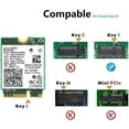 thumbnail image 2 of WiFi 7 BE200 NGW Wireless Card, Tri-Band 6GHz/5GHz/2.4GHz M.2 NGFF Bluetooth 5.4, Includes Ipex Cable, 8dBi Antennas and Brackets Support Windows 10/11(64 bit)/Linux, Not Support AMD. (with Antennas), 2 of 7