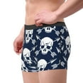 thumbnail image 2 of Picia white arrow Skull Pattern Men’s Boxer Briefs – Soft & Breathable Underwear, Stretchy & Comfortable Fit, Supportive Pouch Design, Moisture-Wicking-Medium, 2 of 5