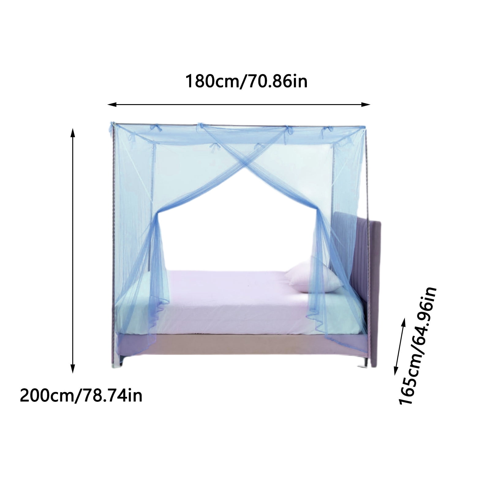 Under $11 Price Drop Alert Bed Net Tent for Over Bed, Queen Bed Mosquito Net for Mosquito, Mosquito Net for Bed Camping, Bed Mosquito Nets, Bedroom Decorations One Side Open, Canopy Net Curtains