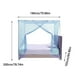thumbnail image 3 of Dosel de cama Kdkad para niñas y niños, mosquitero decorativo para dormitorio, cortinas de malla con apertura lateral, fácil instalación, para camas individuales o individuales., 3 of 6