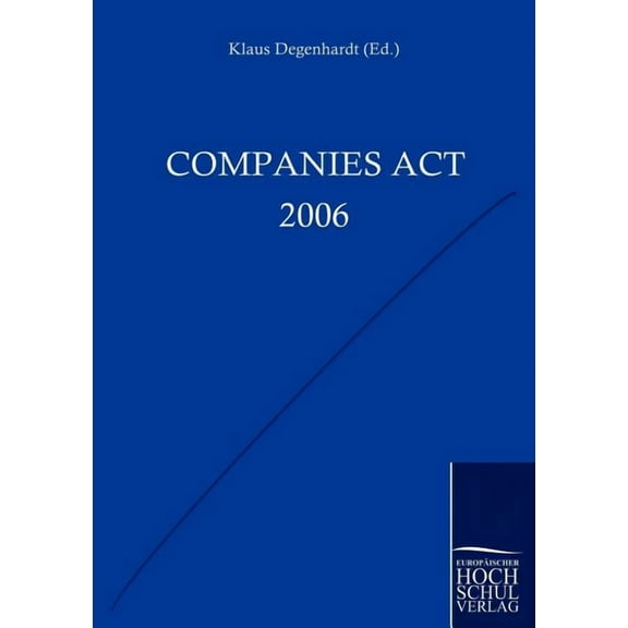 Companies Act 2006 (Paperback)
