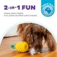 thumbnail image 2 of Outward Hound Dental Pineapple 2-in-1 Dog Chew Toy and Treat Stuffer, Medium, Yellow, 2 of 8