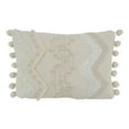 thumbnail image 3 of Fennco Styles 12" x 18" Beige Cotton Throw Pillow, 3 of 19
