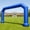 Blue, variant on Wellcomer 25Ft Inflatable Event Arch, Polygon Archway with Built-in Blower - Black Color