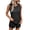 Black-lounge set women, variant on Two Piece Sets for Women Waffle Knit Sleeveless Tops Matching Drawstring Shorts Casual Solid Lounge Suits with Pockets,Yellow,M