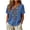 Blue, variant on Boho Shirts Aztec Tops Ethnic Embroidered Tops for Women Short Sleeve Boho Shirts V Neck Tunic Peasant Clothes Mint Green S
