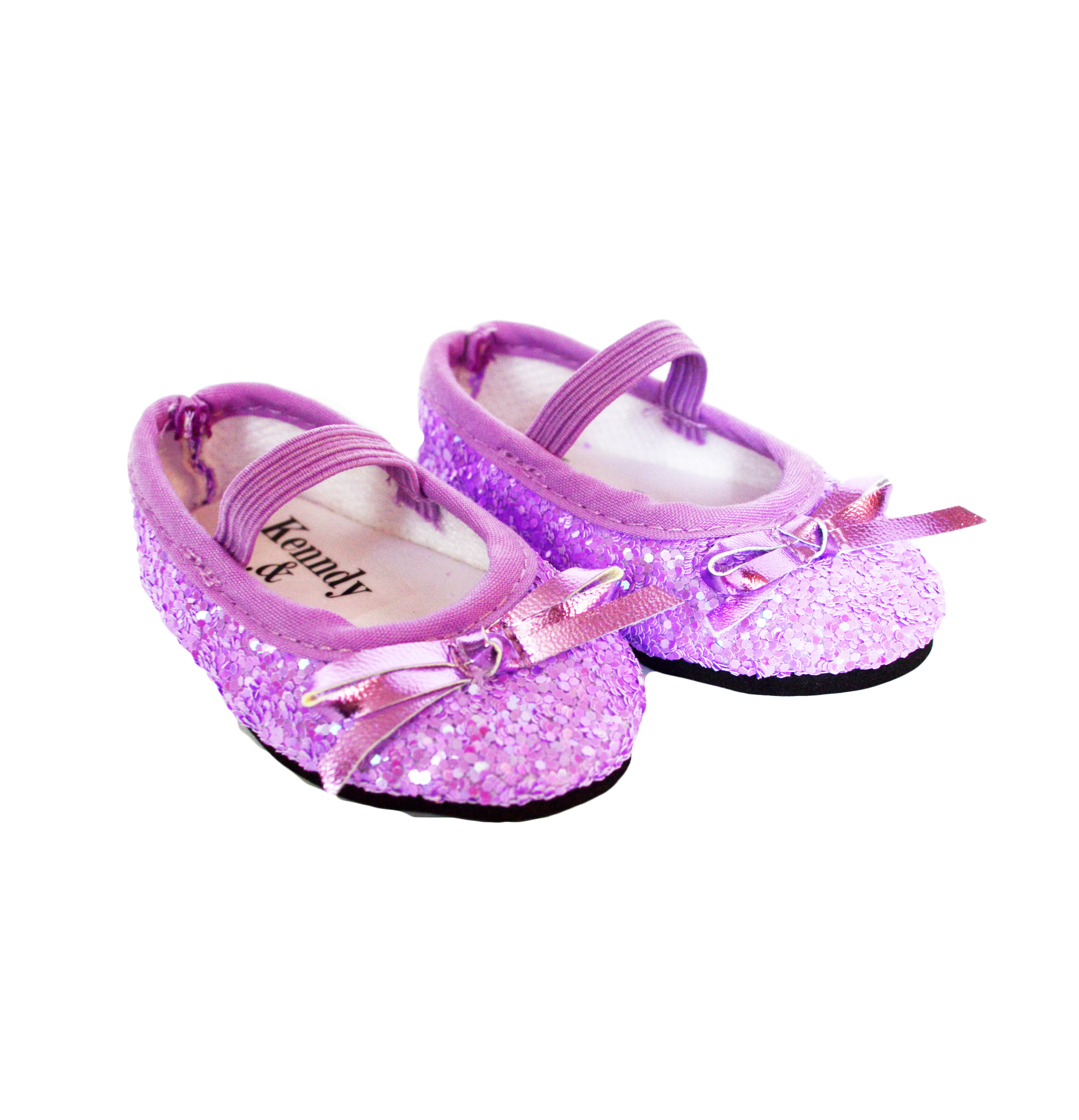 Barbie Doll Lavender Light Purple Ballet Slippers Shoes 