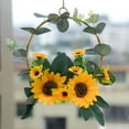 thumbnail image 2 of 1 pieza - Decoración de pared de metal con forma de girasol - Decoración rústica para el hogar - Para sala de estar, dormitorio o puerta principal, 2 of 7