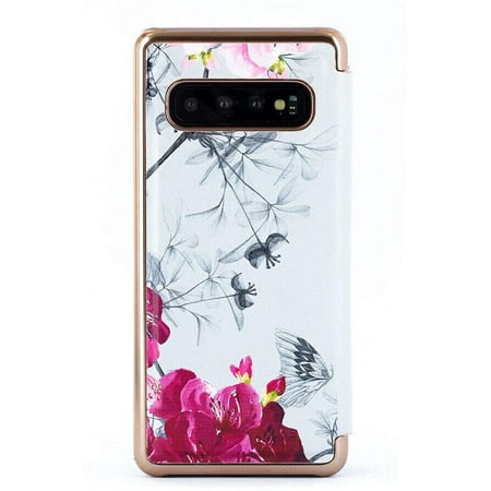 Ted Baker Fashion Mirror Folio Case for Galaxy S10, Protective ...