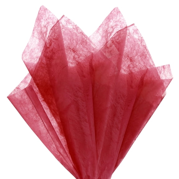 38-Sheet Korean Cotton Wrapping Flower Paper, 22.8x17.7 Inch/ 58x45cm Waterproof Floral Wrapping Cotton Paper for Bouquets/Gift Packaging [Red]